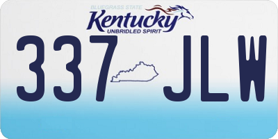KY license plate 337JLW