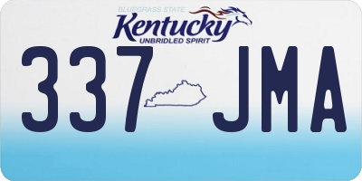 KY license plate 337JMA
