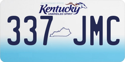 KY license plate 337JMC
