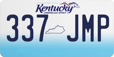 KY license plate 337JMP
