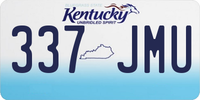 KY license plate 337JMU