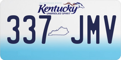 KY license plate 337JMV