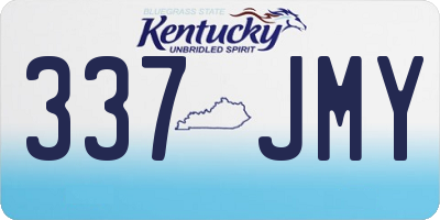 KY license plate 337JMY