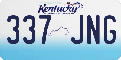 KY license plate 337JNG