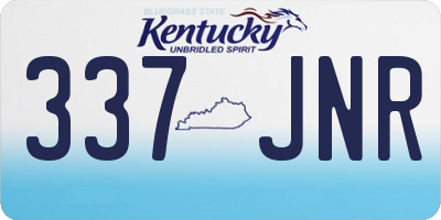 KY license plate 337JNR