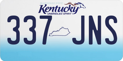KY license plate 337JNS