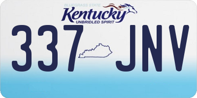 KY license plate 337JNV