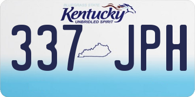KY license plate 337JPH