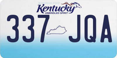 KY license plate 337JQA