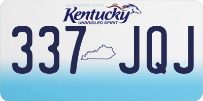 KY license plate 337JQJ