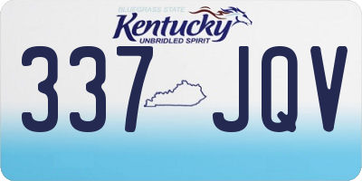 KY license plate 337JQV