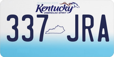 KY license plate 337JRA