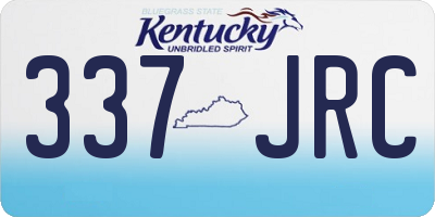 KY license plate 337JRC