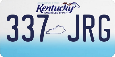 KY license plate 337JRG