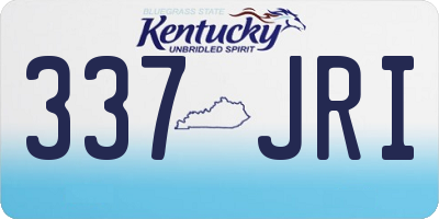 KY license plate 337JRI