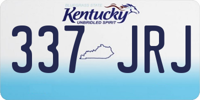 KY license plate 337JRJ