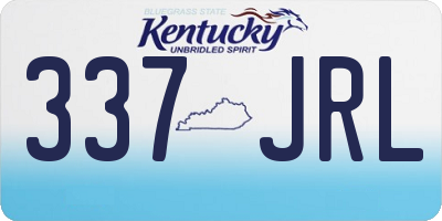 KY license plate 337JRL