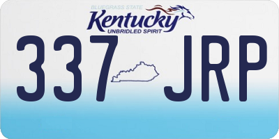 KY license plate 337JRP