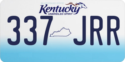 KY license plate 337JRR