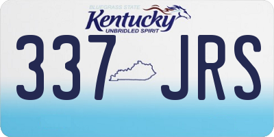 KY license plate 337JRS
