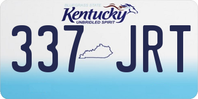 KY license plate 337JRT