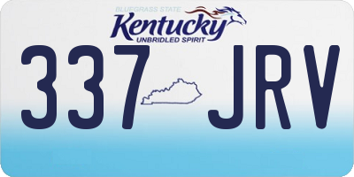KY license plate 337JRV