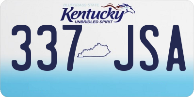 KY license plate 337JSA