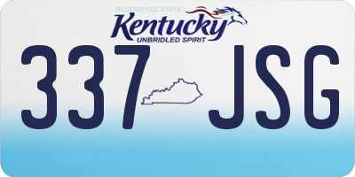 KY license plate 337JSG