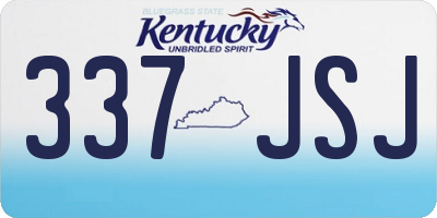 KY license plate 337JSJ