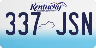 KY license plate 337JSN