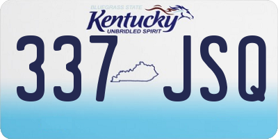 KY license plate 337JSQ