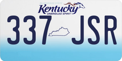 KY license plate 337JSR