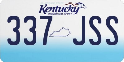KY license plate 337JSS
