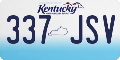 KY license plate 337JSV
