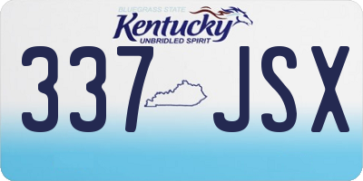 KY license plate 337JSX