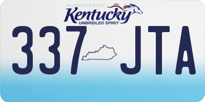 KY license plate 337JTA