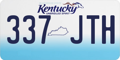 KY license plate 337JTH