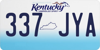 KY license plate 337JYA