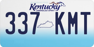 KY license plate 337KMT