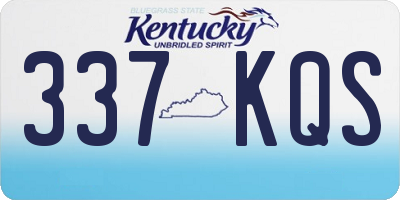 KY license plate 337KQS