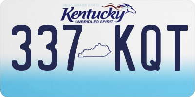 KY license plate 337KQT