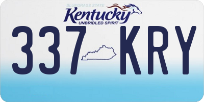 KY license plate 337KRY