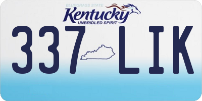 KY license plate 337LIK