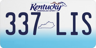 KY license plate 337LIS