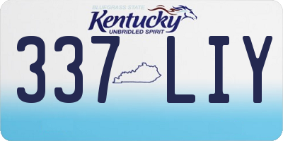 KY license plate 337LIY