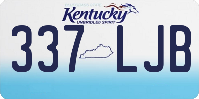 KY license plate 337LJB