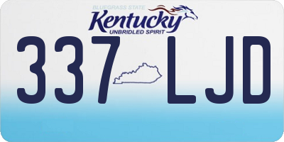 KY license plate 337LJD