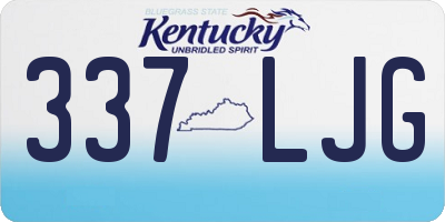 KY license plate 337LJG
