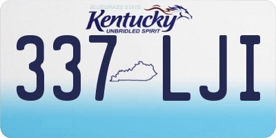KY license plate 337LJI