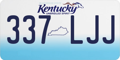 KY license plate 337LJJ